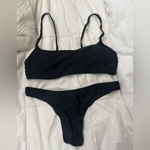 black bikini set